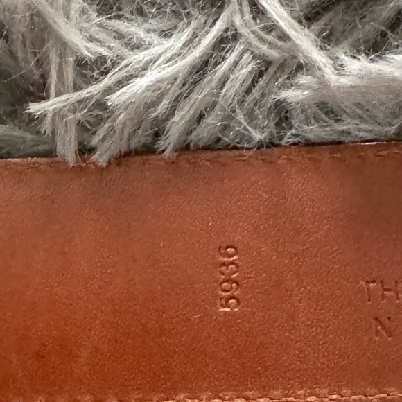 Coach Hand Crafted in USA Oil Tanned Cowhide Leather 5933 Reddish Brown Belt 40 - Picture 4 of 6